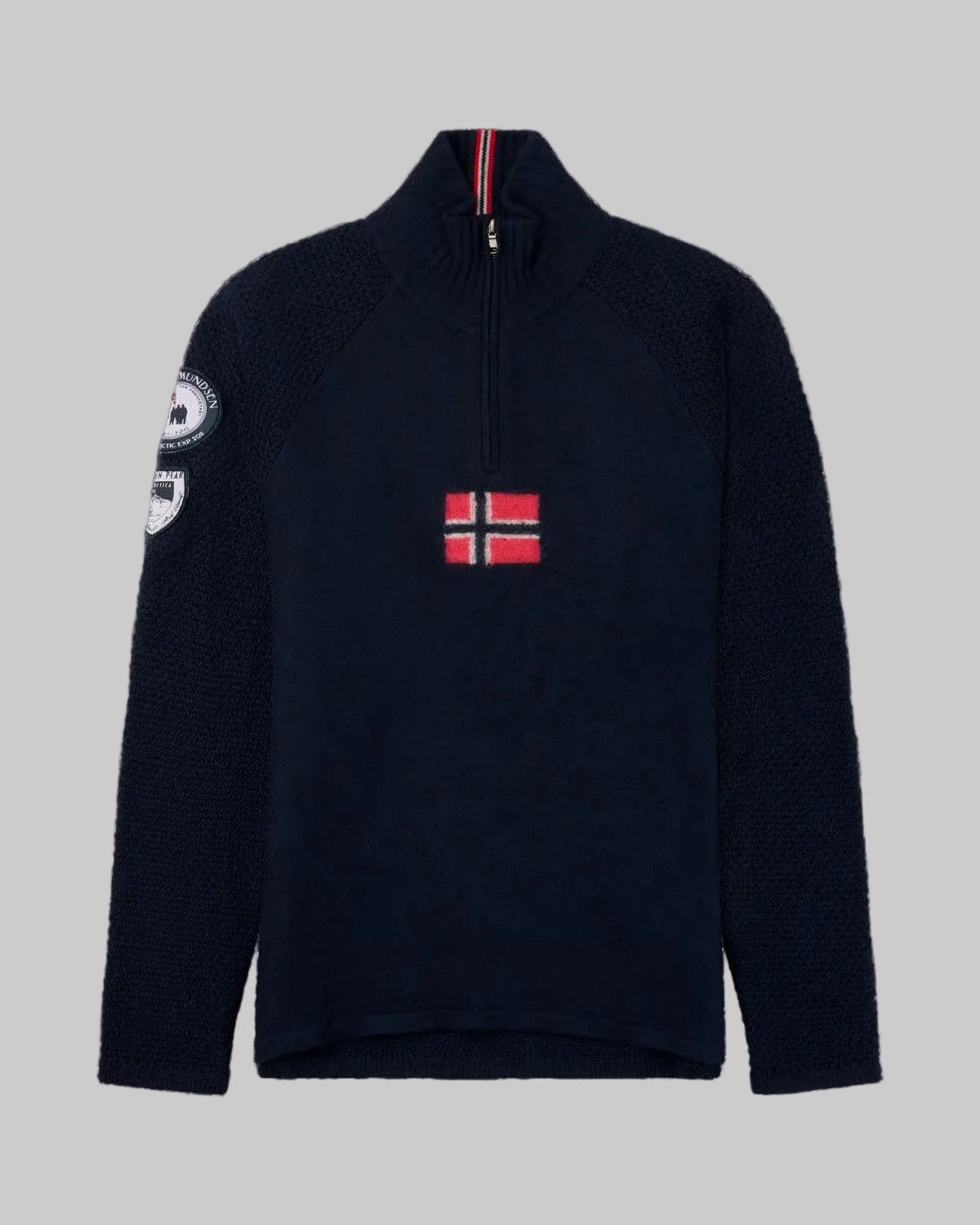 AMUNDSEN BOILED SKI SWEATER MENS W/FLAG