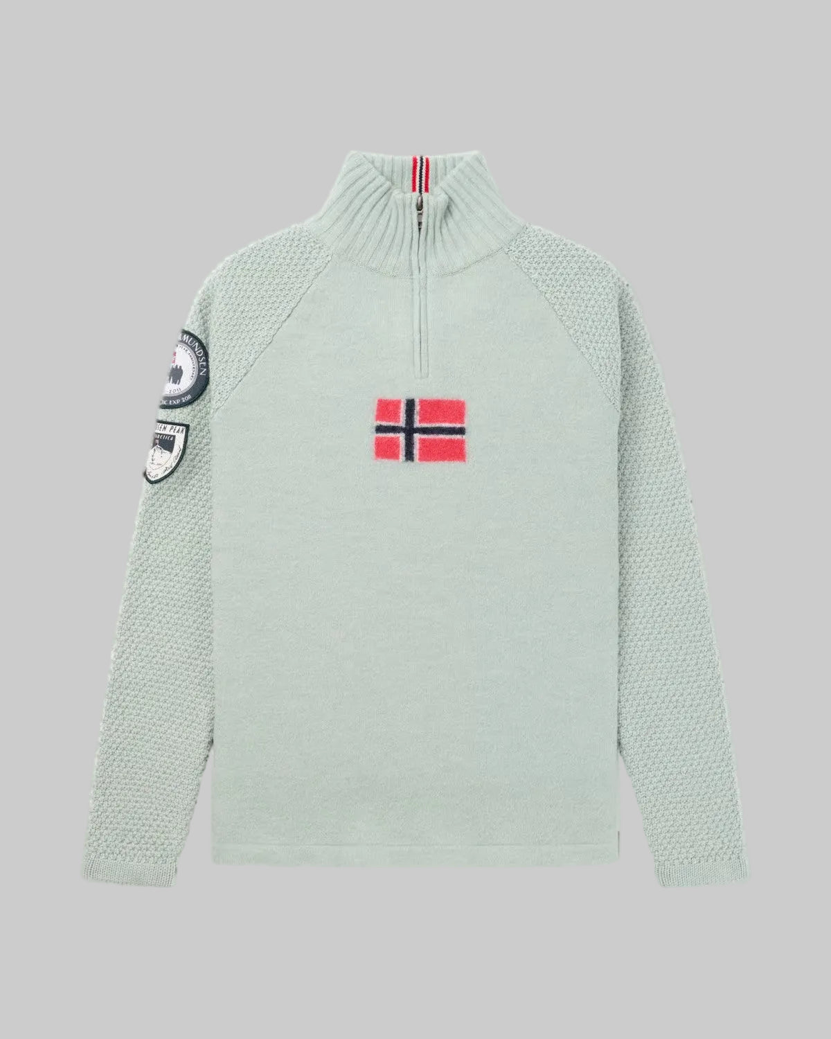 AMUNDSEN BOLIED SKI SWEATER WOMENS W/FLAG