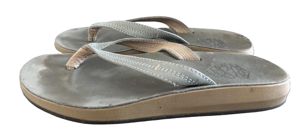 W'S BIRCHER LEATHER FLIP-SAGE FLATS : 9