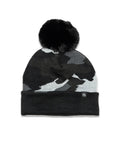 CAMO CUFFED W/FUR POM