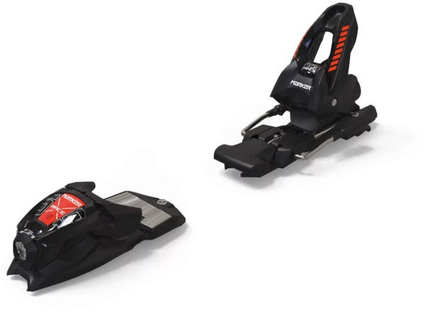 MARKER RACE 10 BINDING-BLK/FLO-RED