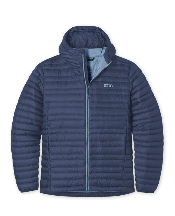 Mens Pinion Down Hooded Jacket
