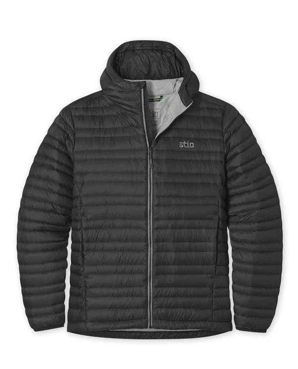 Mens Pinion Down Hooded Jacket